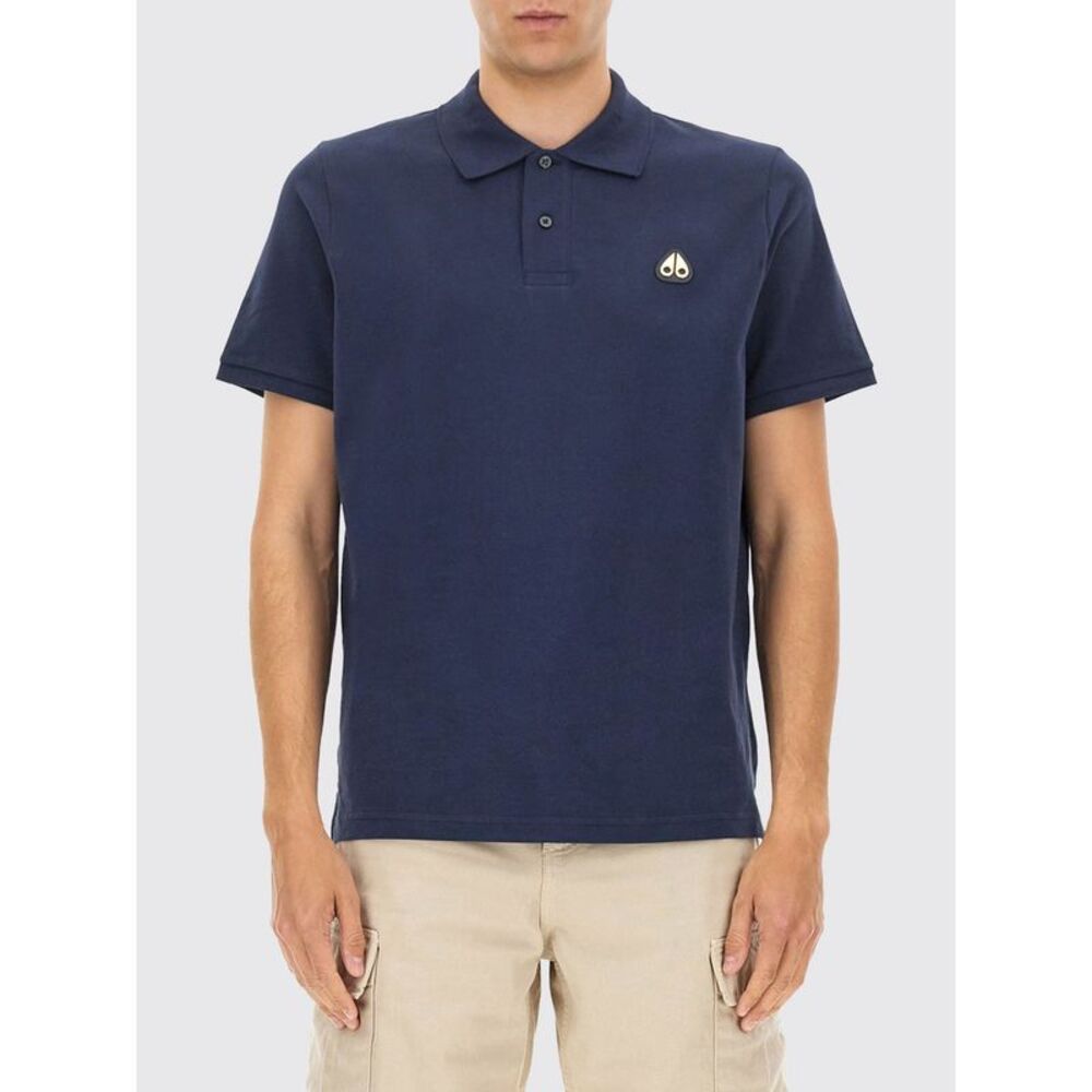 Moose Knuckles Polo Shirt Men Blue